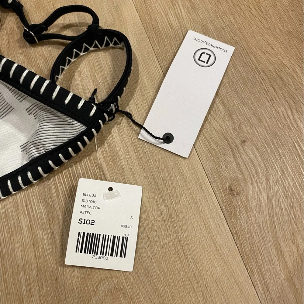 NWT ELLEJAY swimwear triangle top Aztec print size small - Picture 4 of 6